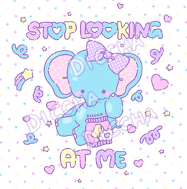 ♡ stop looking at me art print PREORDER ♡