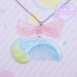 ♡ moon comb necklace 1 ♡