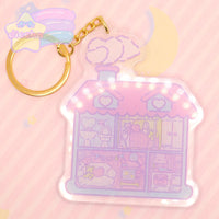 
              ♡ dollhouse shaker acrylic keychain ♡
            