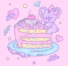 ♡ sweet-tooth cuties : koala art print PREORDER ♡