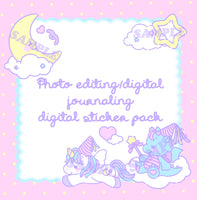 
              ♡ photo editing/ digital journaling sticker pack - dreamy dragon tale ♡
            