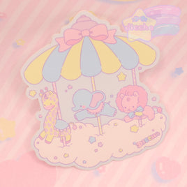 ♡ dreamy carousel vinyl sticker ♡
