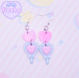 ♡ gem mirrors earrings 2 ♡