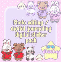
              ♡ photo editing/ digital journaling sticker pack - traditional chinese cuties ♡
            