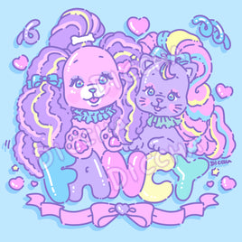 ♡ fancy pets art print PREORDER ♡