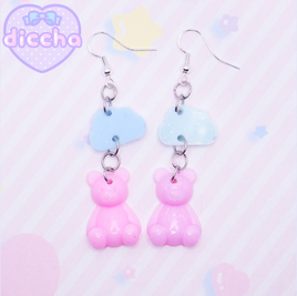 ♡ dreamy bear earrings ♡