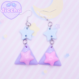 ♡ chubby triangle earrings 4 ♡